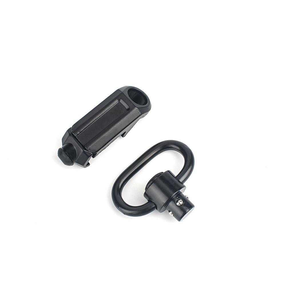 M-ETAL Tactical QD Sling Mount Adapter, RIS/Picatinny – musta
