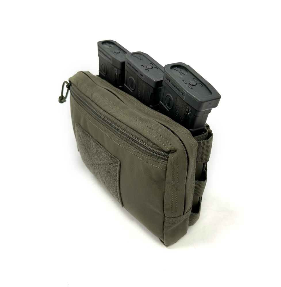 Triple snap mag utility pouch, triplalipastasku + yleistasku – Ranger Green
