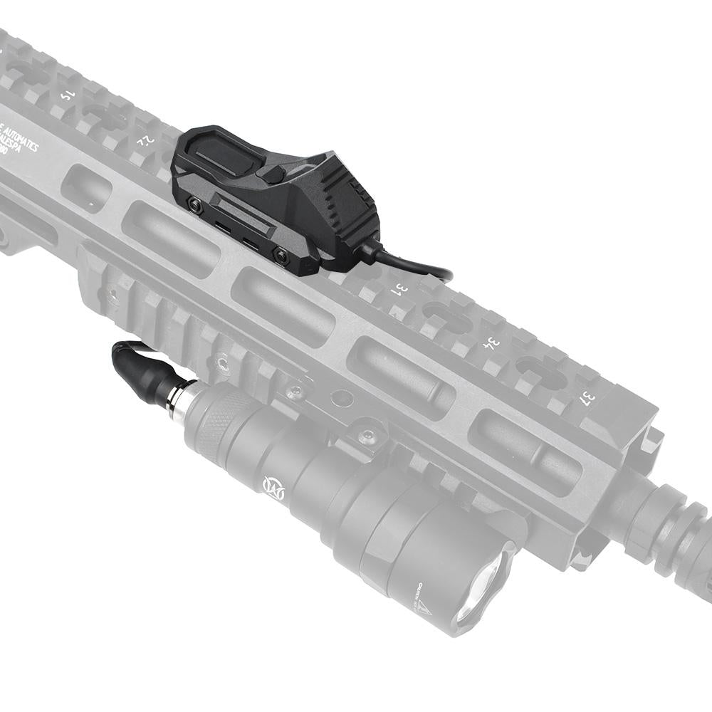 WADSN AN kaksitoiminen asevalon etäkytkin, SF-yhteensopiva liitin - musta