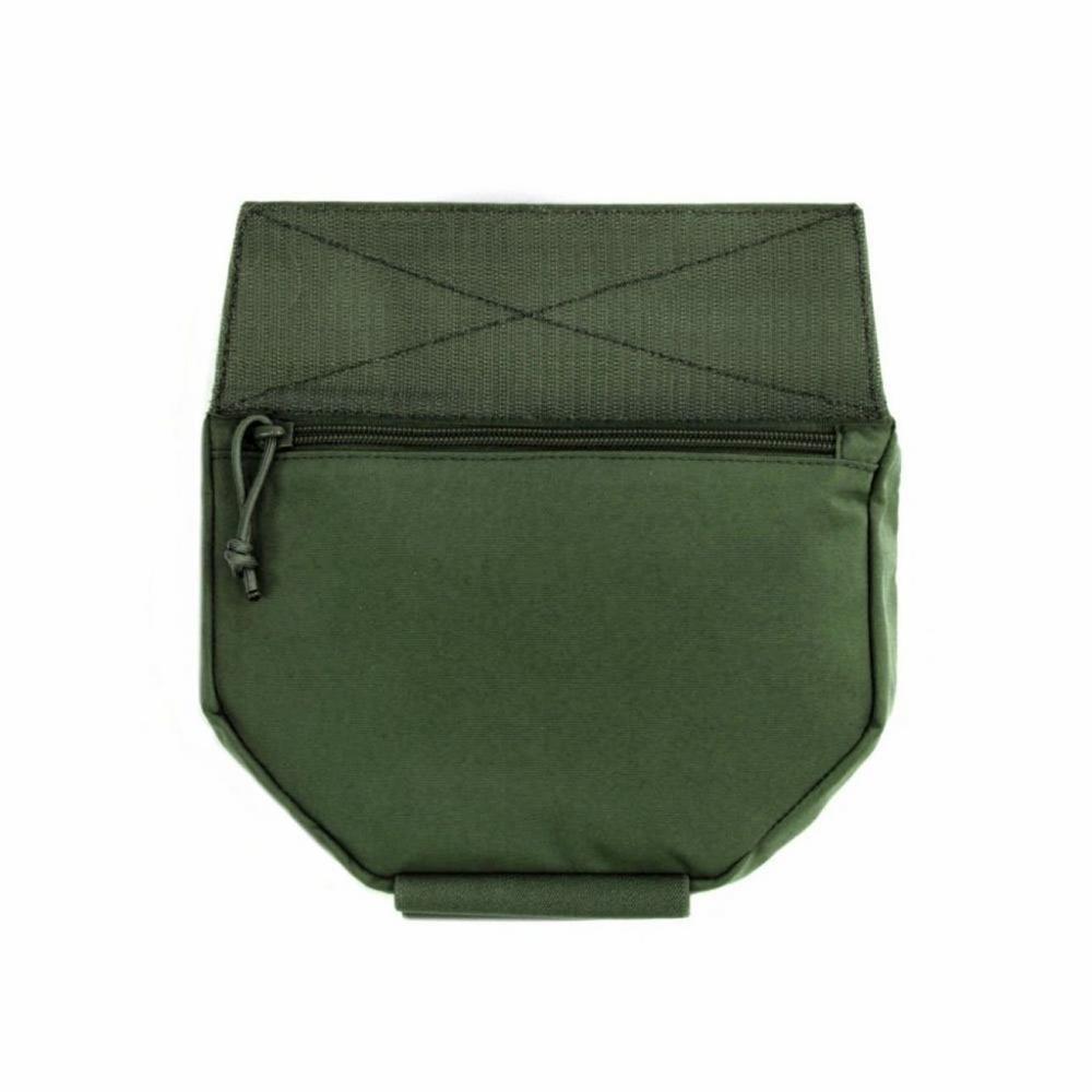 Drop down velcro utility pouch - OD