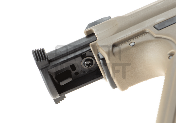 Action Army AAP-01 kaasupistooli, kertatuli/sarjatuli - hiekka