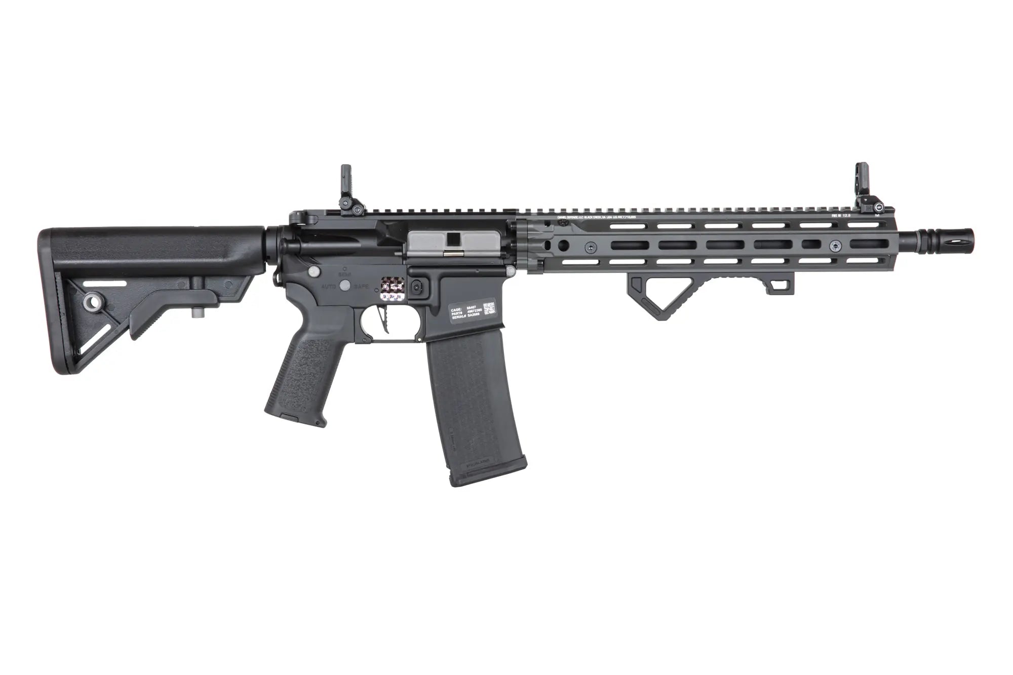 Daniel Defense® SA-E28 RISIII 14.5'' EDGE™ HAL ETU™ sähköase - Chaos Grey