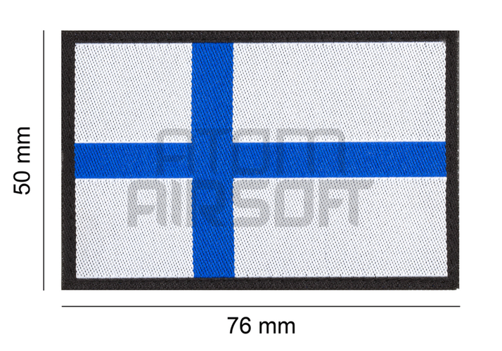 Clawgear Suomen lippu velcromerkki - sinivalkoinen