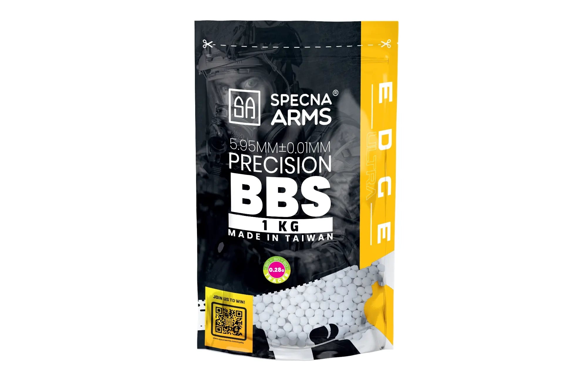 Specna Arms EDGE ULTRA™ 0,28g Tracer biokuula, 1kg (3570kpl) - valojuova