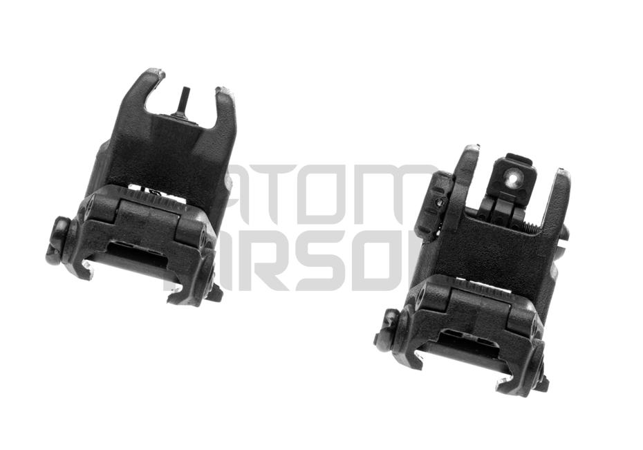 FMA FBUS flip-up etu- ja takatähtäin, Gen 2 - musta