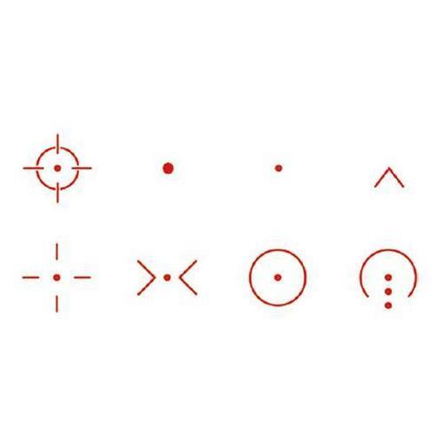 Vector Optics Omega puna-/viherpistetähtäin, 8 tähtäinkuviota